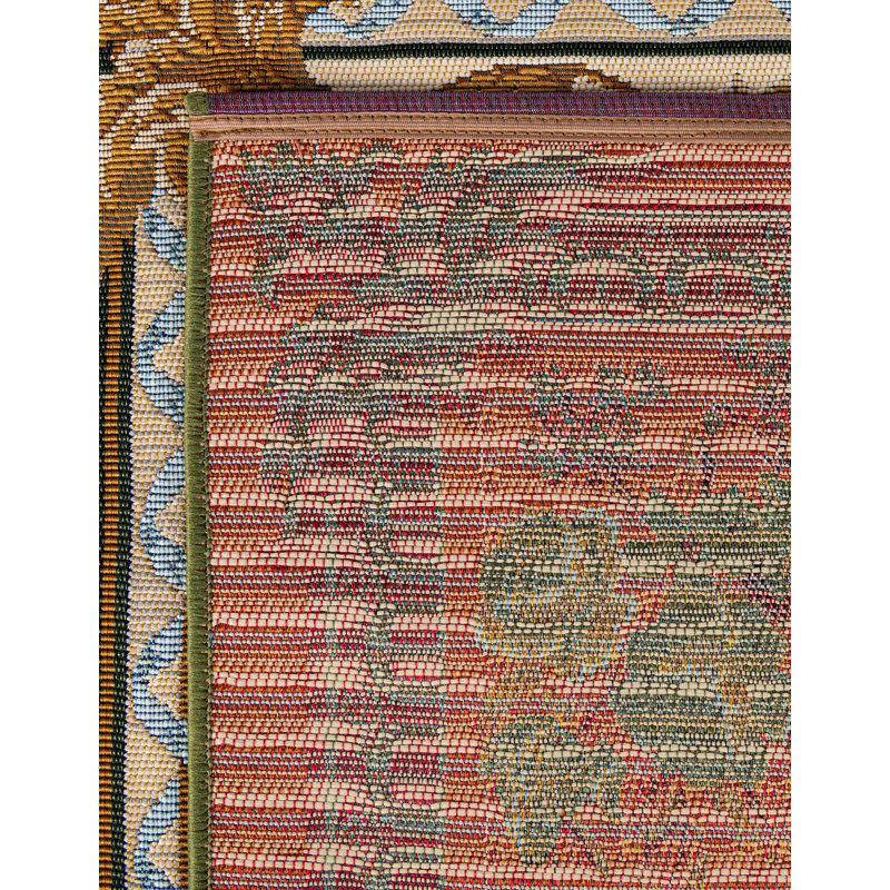 Indoor/Outdoor Traditional Area Rug, Square 10'