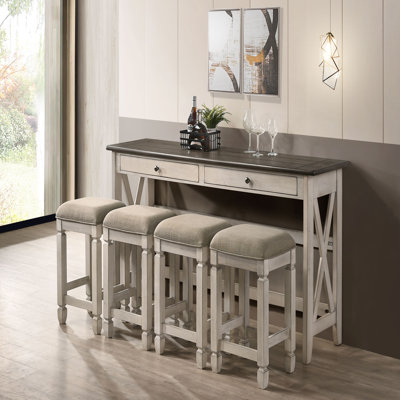 Console avec 4 tabourets