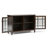 Connaught 46"W Solid Wood 2-Shelf Low Storage Cabinet with Glass Doors-843167417