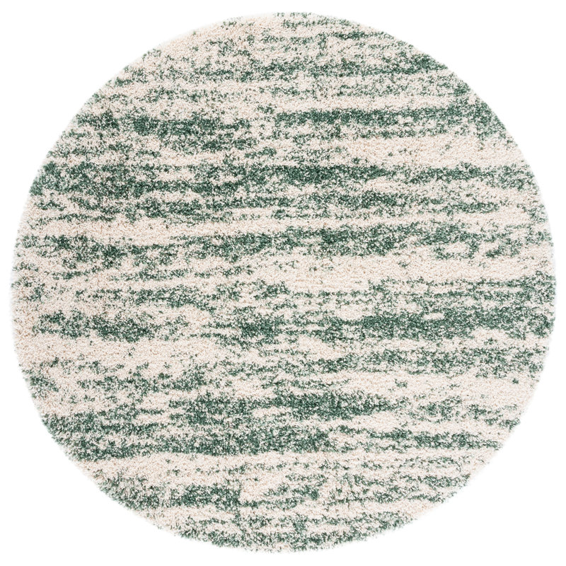 Striped Area Rug, Round 213cm
