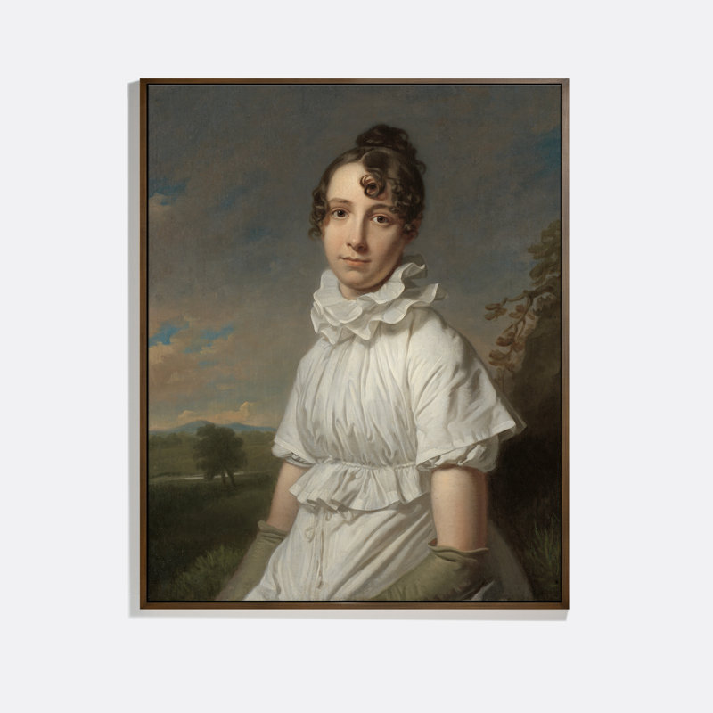 Portrait Of Emma Jane Hodges Print by Charles Howard Hodges