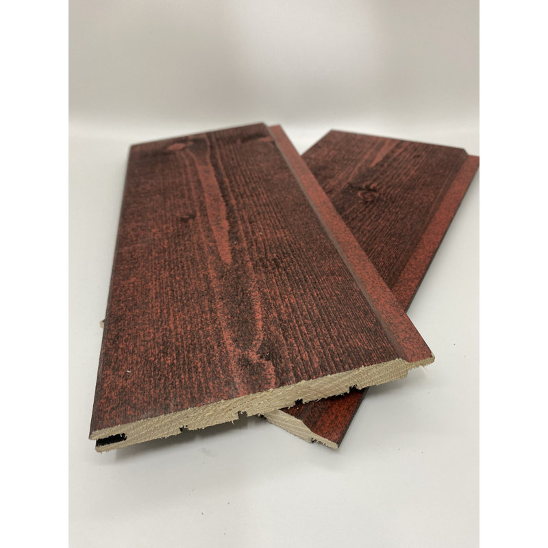 Rustic Internal Cladding For Walls & Ceilings Cherry L 2.4M x W 120Mm x T 12Mm Pack Of 8 Pieces (1 Bundle)