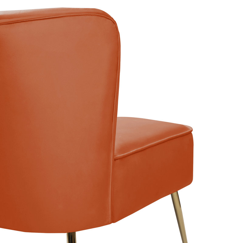 Causeuse rembourrée Farrah, Orange