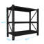 Étagère robuste, H 47,3 po, l 51,2 po x P 23,6 po, noire, 3, réglable, solide pour entrepôt, 3 tablettes industrielles à usage industriel, résistante, tablettes ajustables de 23,6 po, pour le garage, la salle d'outils, le rangement,-120649877