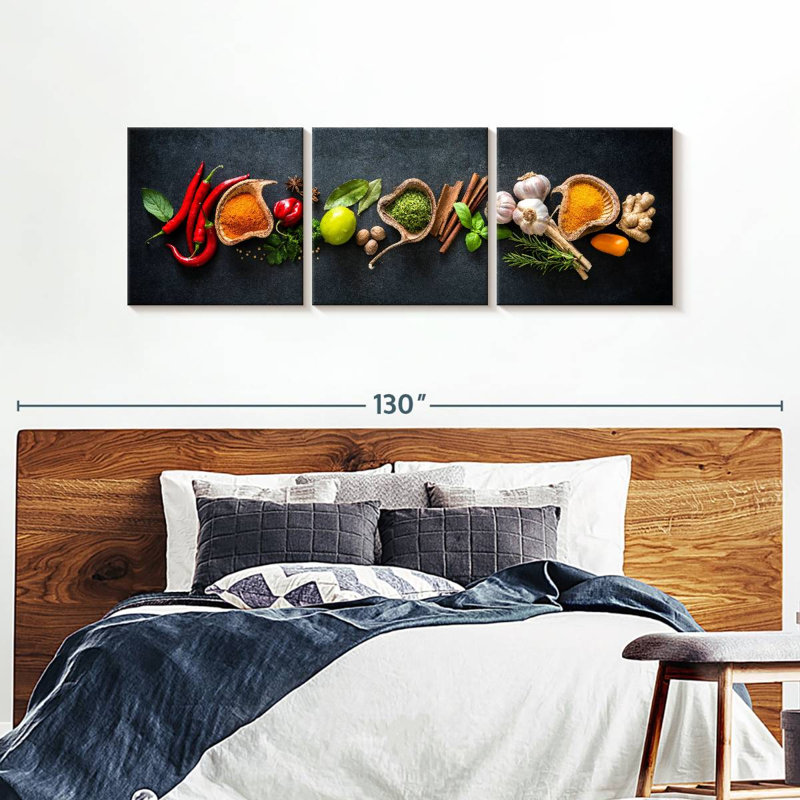 Épices pour la cuisson 3 pièces, H 30 po x l 92 po x P 1,25 po