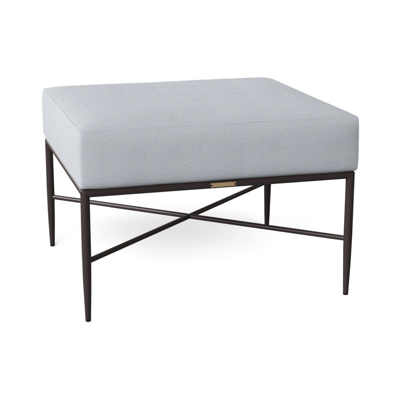 Repose-pieds Carmel, Pas de soudure, Lin chambray