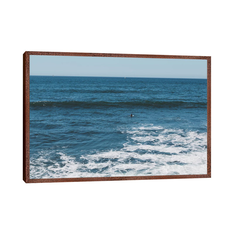 I'll Be Waiting 1 Piece Wall Art on Canvas, 66.04cm H x 101.6cm W x 3.81cm D, Classic Brown Wood Framed