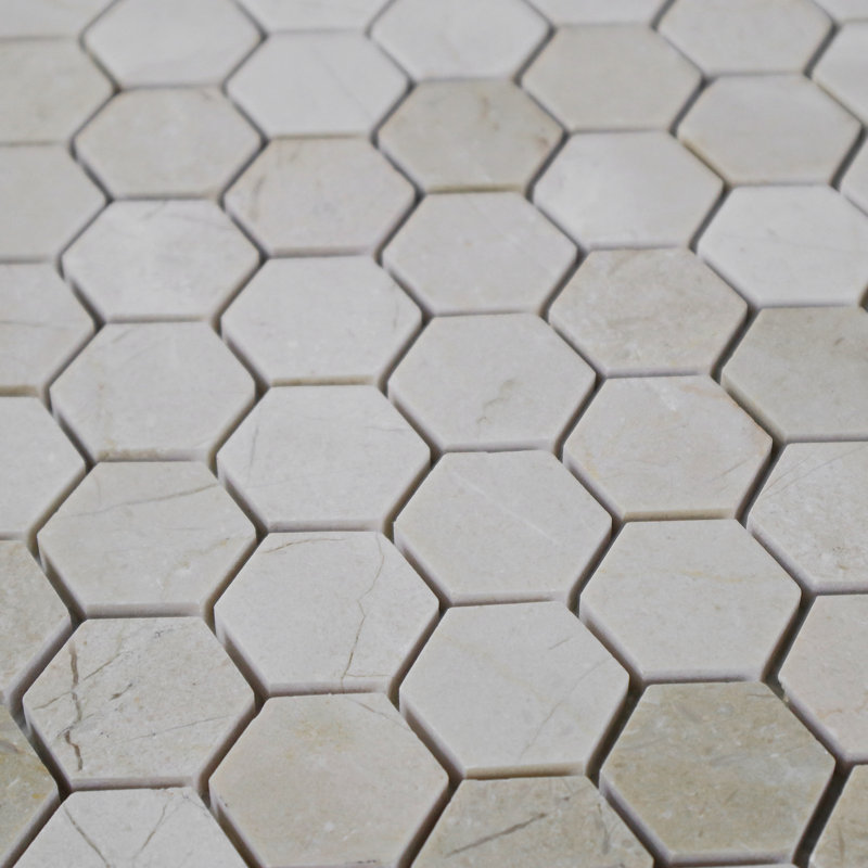 Hinkel 12" x 12" Natural Stone Honeycomb Wall Tile