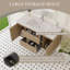 Meuble-lavabo mural 48 po avec lavabo, meuble-lavabo mural moderne avec lavabo à surface solide et tiroirs à fermeture en douceur, chêne naturel GF-24V11-48NO-W1573P152702-1988676153-1988676150
