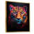 Toile avec cadre flottant or