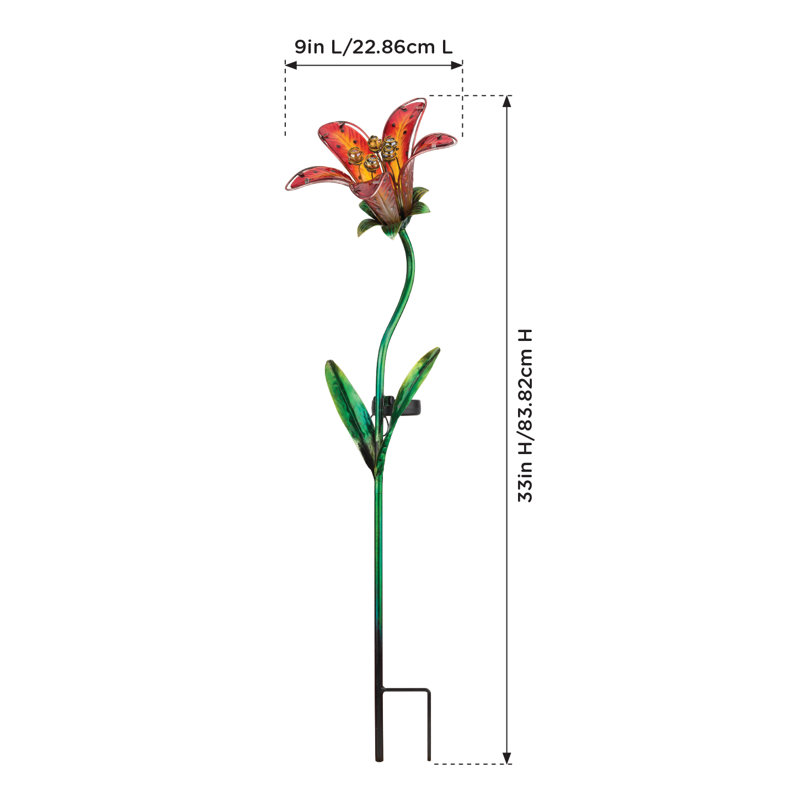 Piquet de jardin Narelle, Rouge