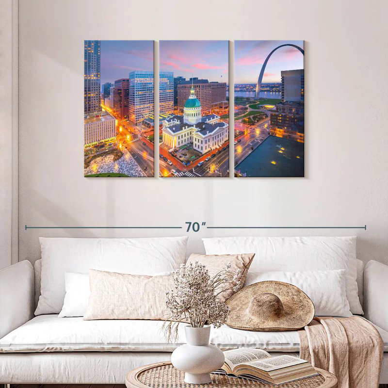 Missouri Cityscape, 28" H x 45" W