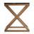 Lewis Marble Top Solid Wood Cross Base End Table-1588931459