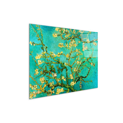 Mandorli In Fiore A San Remy 58×78 cm CrystalArt Acrylic Material Glass Effect, Frameless Panel, Lightweight Ready to Hang 1 Piece Wall Art