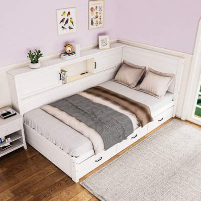 Daybed with Storage Drawers and LED Light by Red Barrel Studio