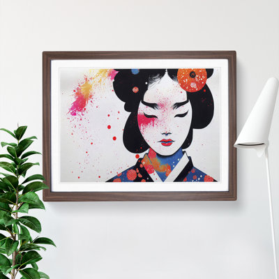 A Splashed Geisha Vol.5 Abstract - Single Picture Frame Print