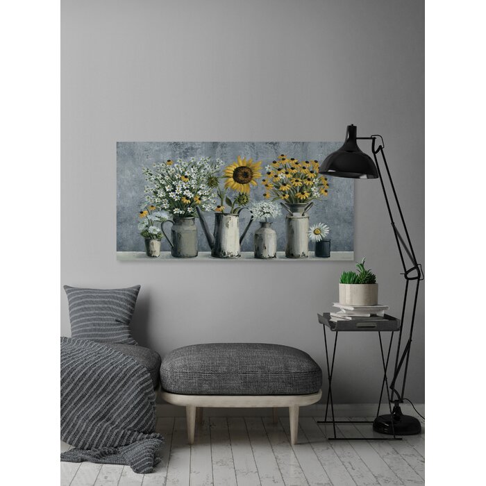 Marmont Hill Eccentric Sunflower On Canvas Painting & Reviews | Wayfair