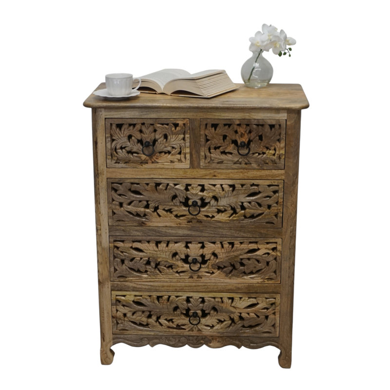 Commode 5 tiroirs cuite à la main