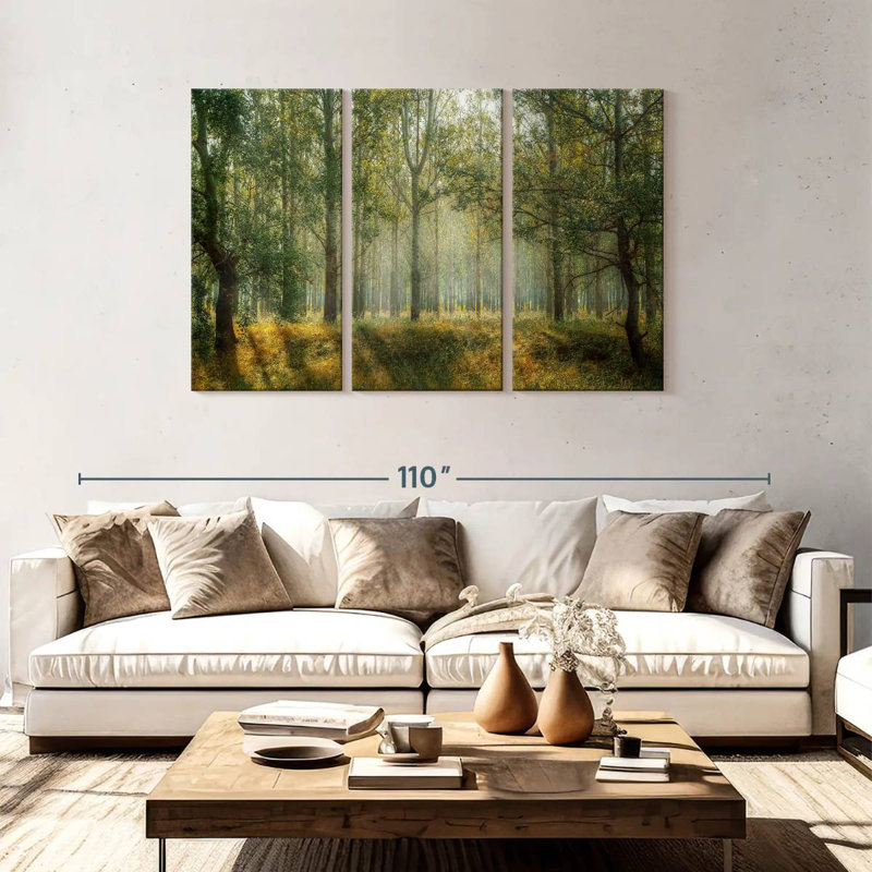 Alvord Green Forest Landscape, 48" H x 74" W