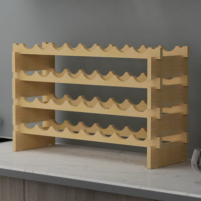 Avant Solid Wood Wine Bottle Rack
