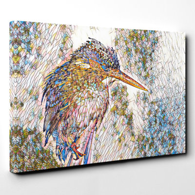 Kingfisher Bird - Wrapped Canvas