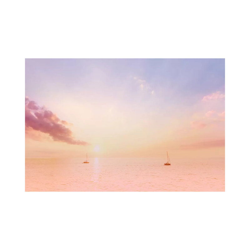 Sailing On The Seas by Beli - Wrapped Canvas Painting, 20.32 cm H x 30.48 cm W
