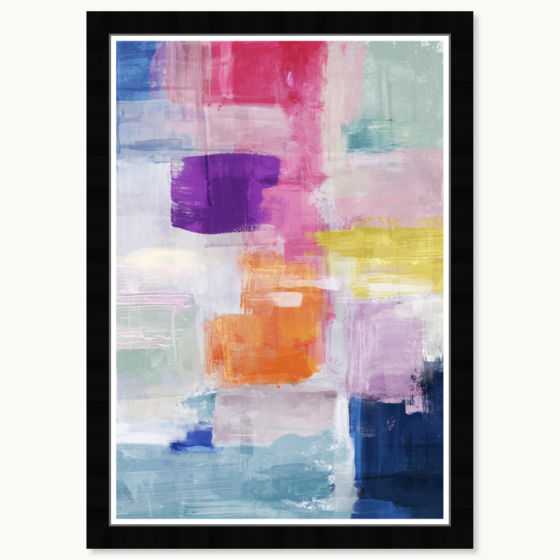 Écoulement coloré, Cadre noir