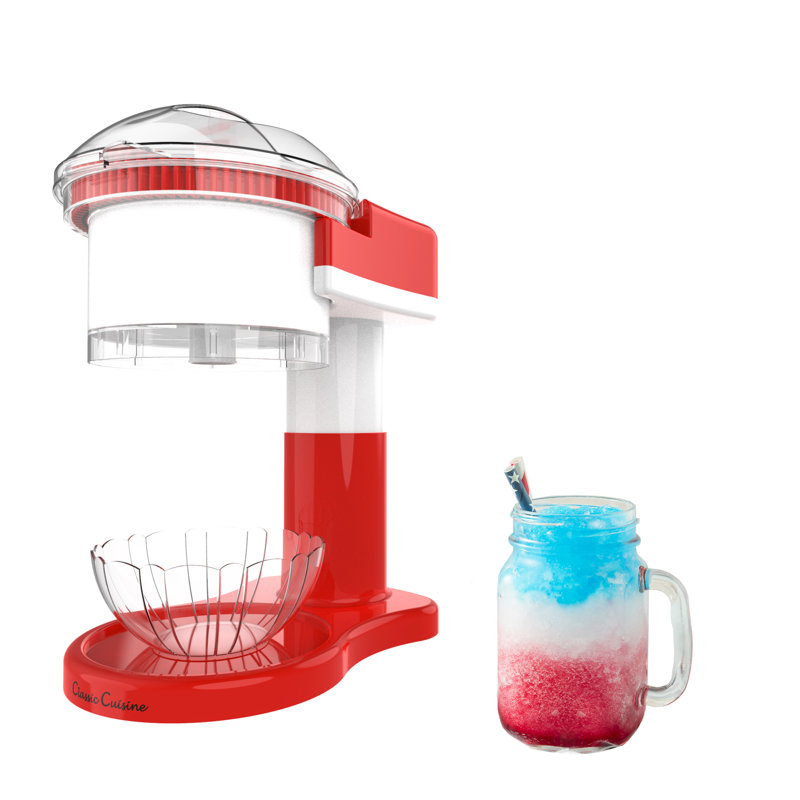 Machine à glace pilée - Machine à glaçons, glace italienne et machine à neige fondue pour usage domestique, rasoir / broyeur à glace électrique de comptoir avec tasse par Classic Cuisine
