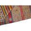 Tapis bleu clair / orange / rouge noué à la main de conception unique 3 pi 11 po x 5 pi 9 po