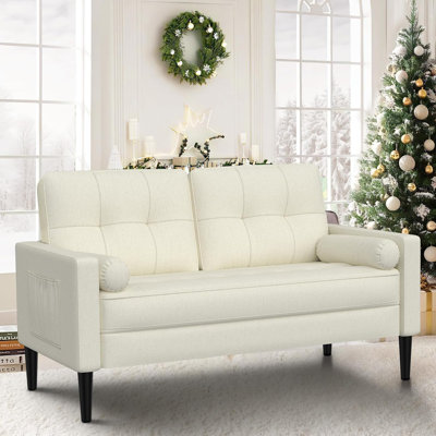 2 Seater Linen Sofa