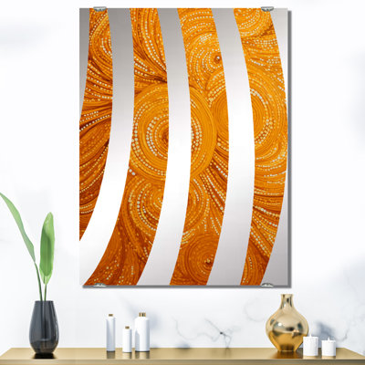 Grand miroir mural Daelynn - Collages abstraits MIR131700