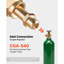 Régulateur d'oxygène, régulateur Oxy précis, jauge de gaz de soudage 0-4000PSI avec connexion d'entrée CGA-540 et connexion de sortie 9/16 "-18 HR, réglage de la poignée du PC