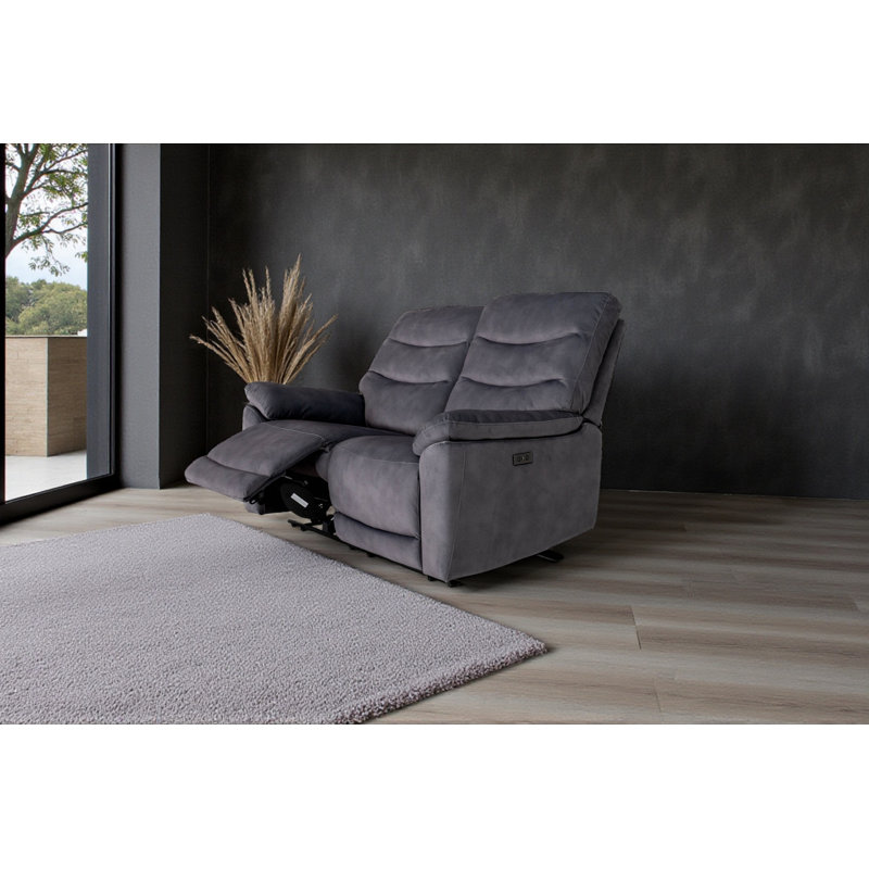 2 Seater Fabric Electric Reclining Sofa