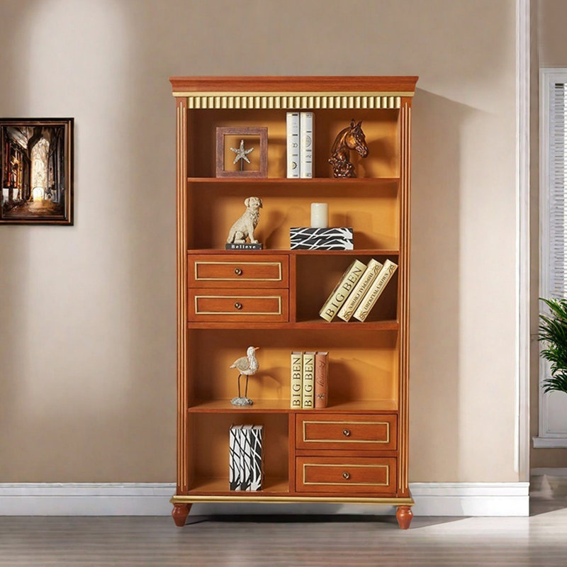 American country style multi-functional bookcase, Light Brown