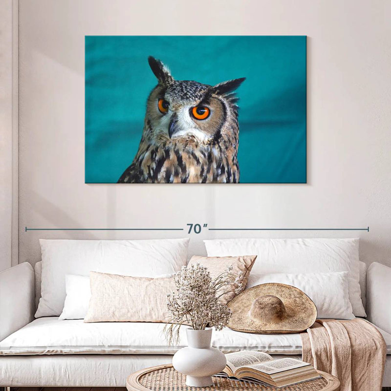 Brampt Charming Tiger Owl, 30" H x 45" W