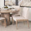 Chaise parsons en lin crème-2070410538