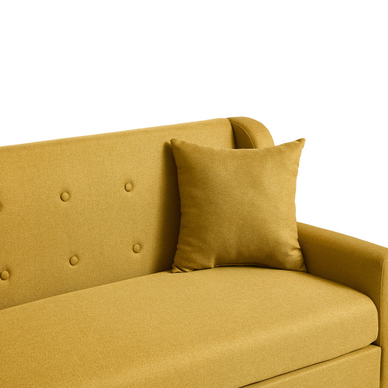 Causeuse Jaqueze, Yellow Linen Blend