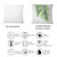 Carré, détail branches de palmier tropicales - coussin décoratif imprimé tropical-60158697