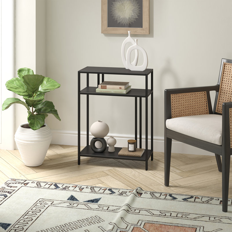 Cortland Unfinished Console Table, 29.5" H x 22" W x 8" D, Blackened Bronze