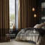 Olivia Velvet Blackout Curtain (1 Panel)-1399052058-1410032292