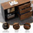 63-Inch L-Shaped Executive Desk With 47-Inch File Cabinet