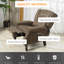 Fauteuil inclinable de massage avec fonction chauffante, télécommande,-381861999