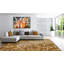 Himalayan Floral Area Rug in Brown