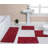 Schoenberger Floral Design Bath Rugs (Set of 4)-939678018