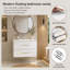 Ensemble de meuble-lavabo mural simple flottant 30 po avec tiroirs à fermeture en douceur et lavabo en céramique intégré, blanc