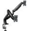 Double Monitor Desk Mount for Two 13-32 Inch Screens up to 19 lbs Each, Gas Spring Monitor Arm