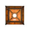 Luminaire suspendu rectangulaire 1 lumières lanterne Wydra