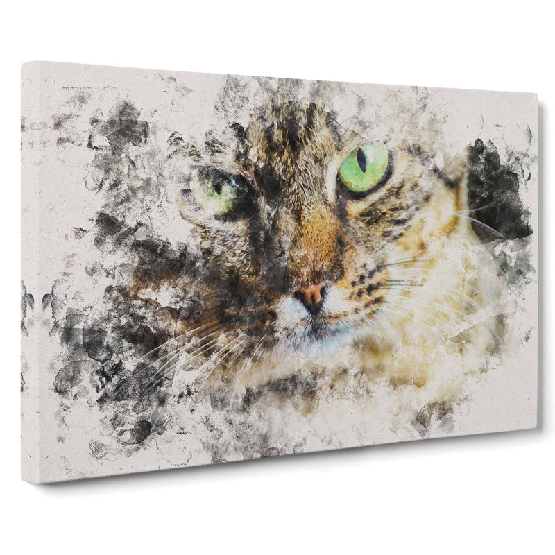 Portrait of a Cat Vol.6 - Wrapped Canvas, 40cm H x 60cm W x 3cm D