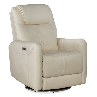 Sheria Leather Swivel Power Recliner with Articulating Headrest by Hooker Furniture