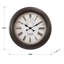 Horloge murale ronde Celestin en brun, style transitionnel